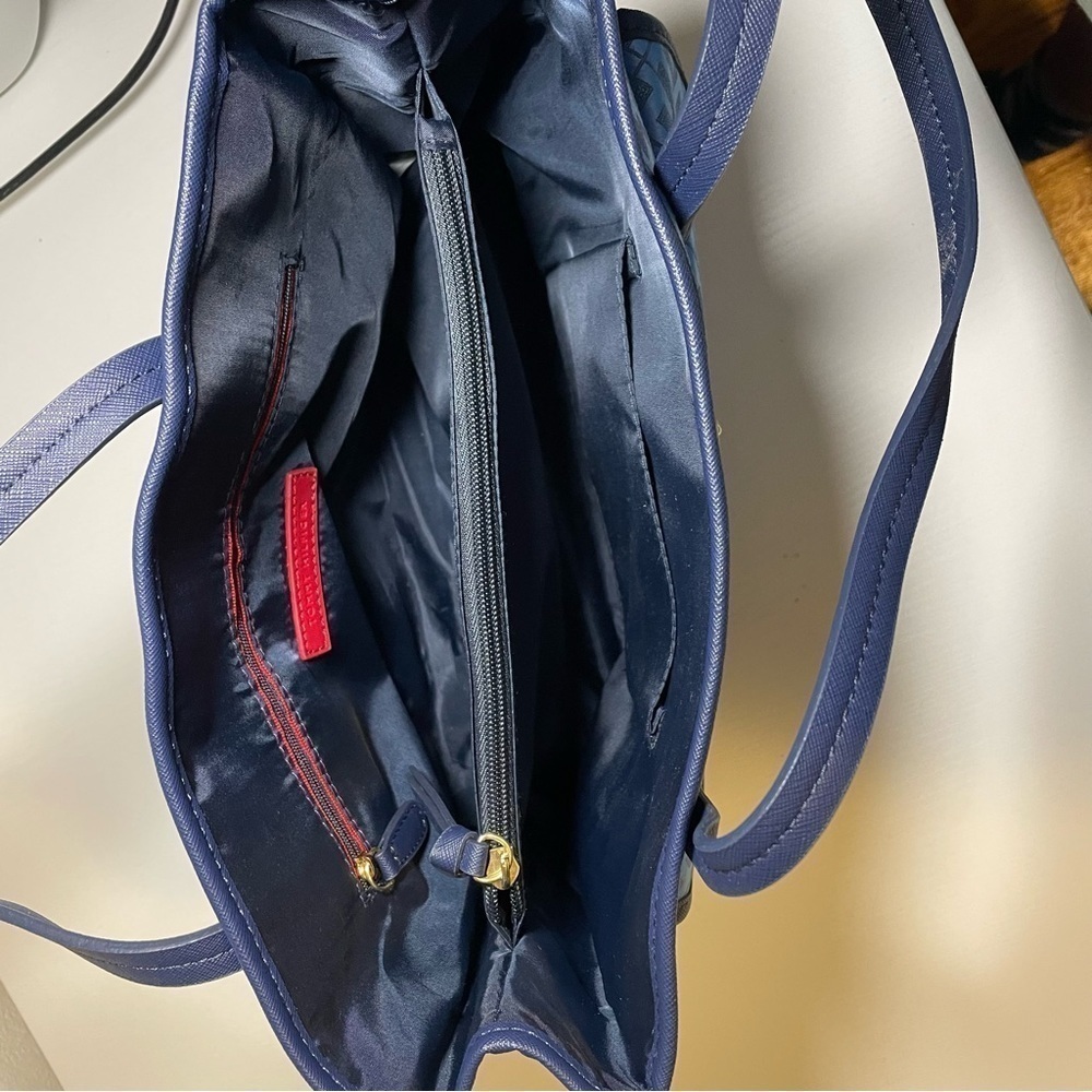 Tommy Hilfiger Blue Logo Handbag Purse - Picture 6 of 9